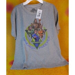 NWT Marvel Studios Black Panther Wakanda Forever Grey T-shirt Woman's Size 2X